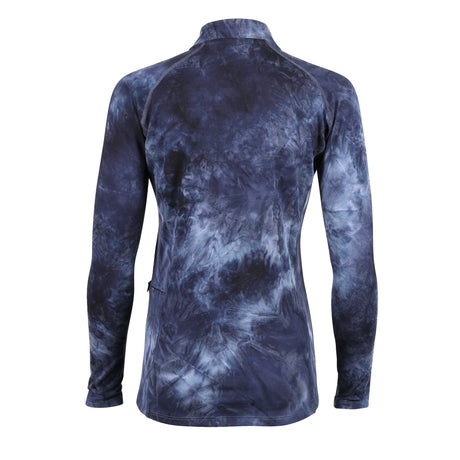 Shires Aubrion Maids Revive Long Sleeve Base Layer #colour_navy-tie-dye