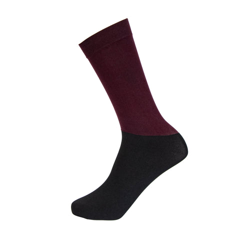 Shires Aubrion Children's Eltar Socks #colour_black-cherry