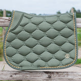 PS of Sweden Jump Signature Saddle Pad #colour_vintage-green