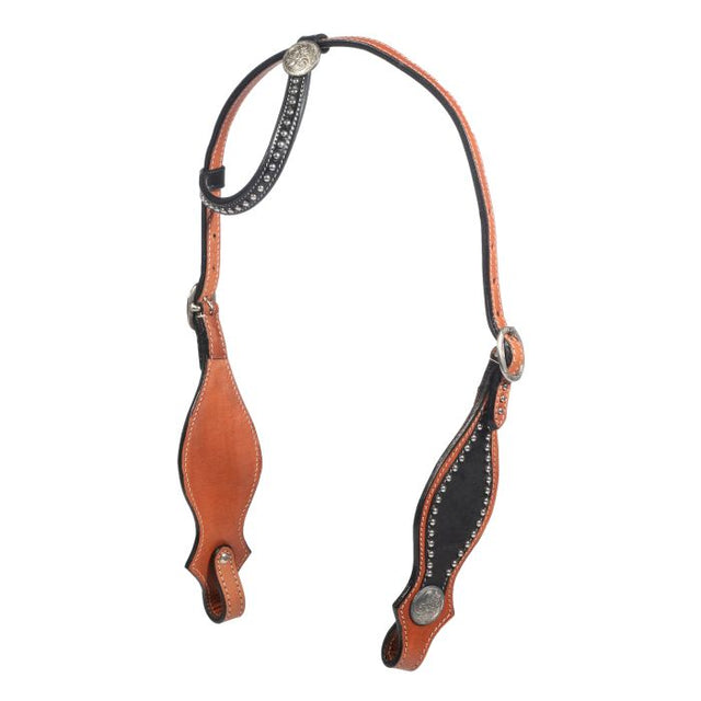 HKM One Ear Western Bridle - Arizona #colour_black/brown