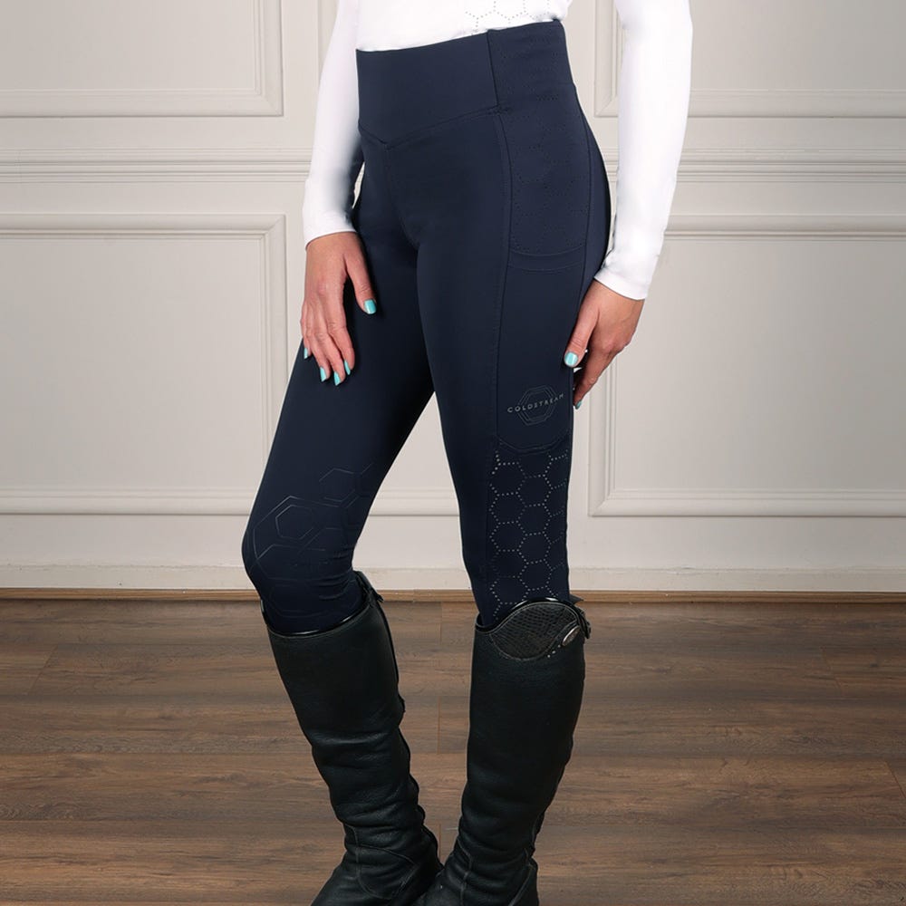 Coldstream Ladies Ecclaw Elite Compression Riding Tights #colour_navy