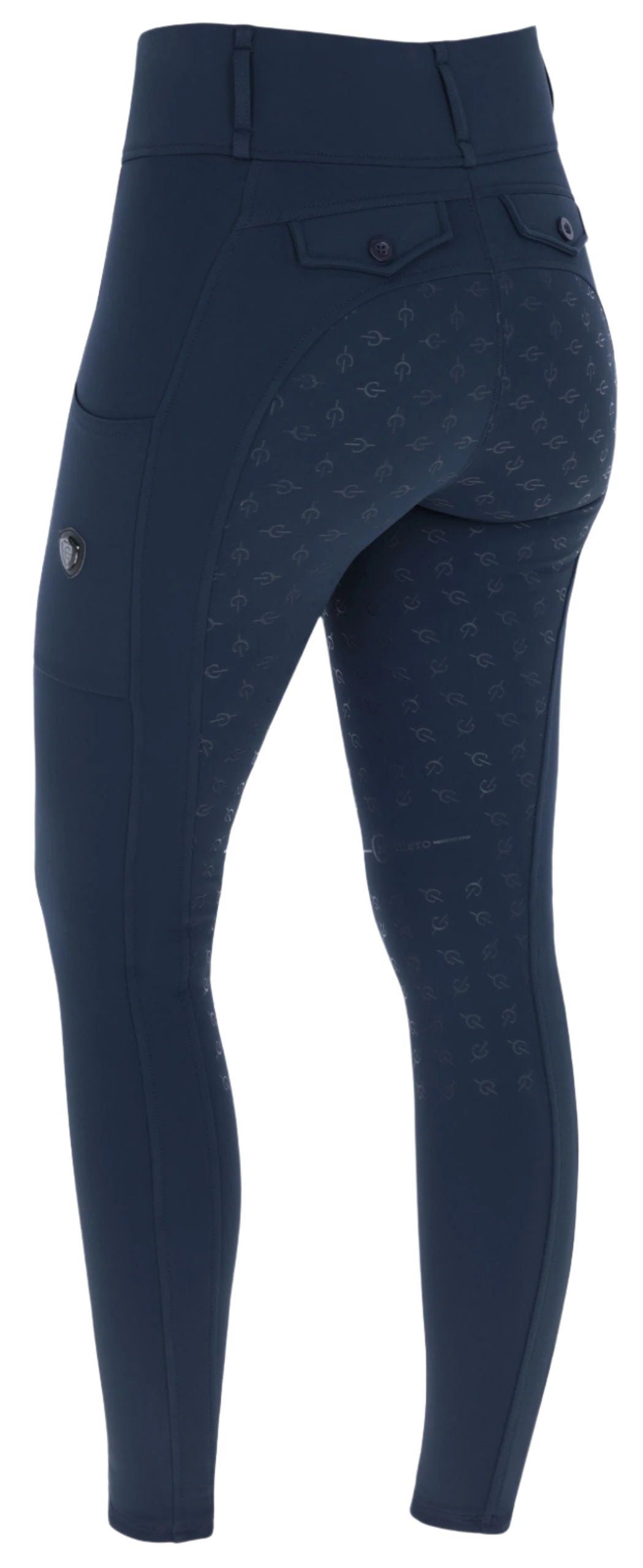 Covalliero Ladies Full Grip Riding Tights #colour_navy