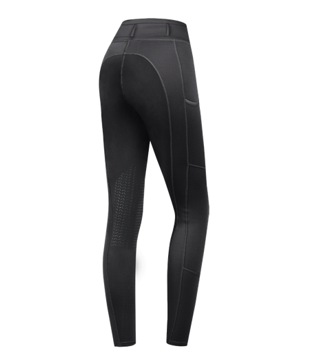 E.L.T Ella Ladies Knee Silicone Riding Leggings #colour_black