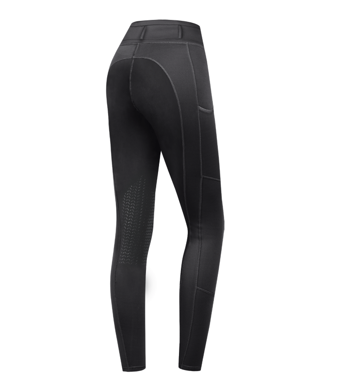 E.L.T Ella Children's Knee Silicone Riding Leggings #colour_black