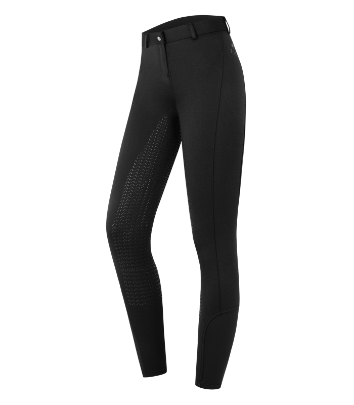 E.L.T Essential Ladies Silicone Breeches #colour_black