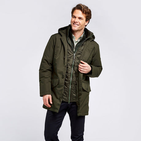 Dubarry Mens Urlingford Down Parka Jacket #Colour_ivy