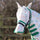 Hy Equestrian Tropical Paradise Fly Mask with Ears and Detachable Nose #colour_vine-green-white