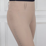 Coldstream Ladies Oxnam Competition Riding Tights #colour_taupe