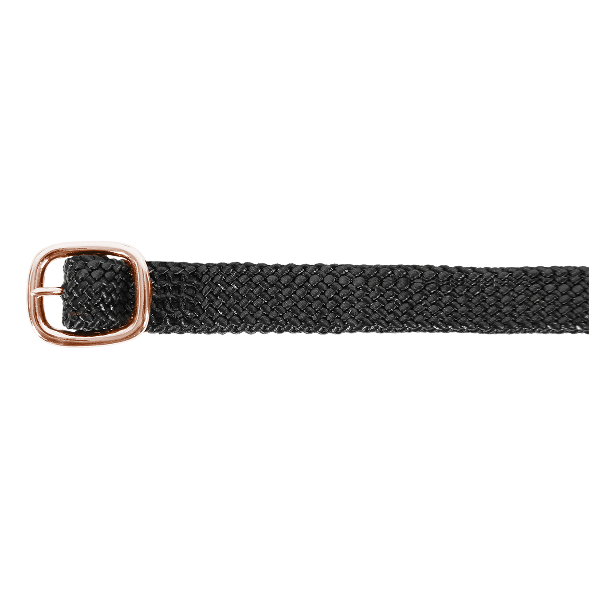 E.L.T Premium Nylon Spur Strap #colour_black-rose-gold