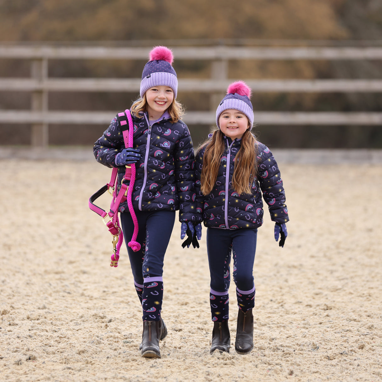 Shires Tikaboo Children's Padded Coat #colour_rainbow