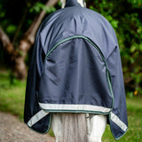 Horseware Ireland Rambo Wug Turnout Lite 0g #colour_navy-hunter-green-silver