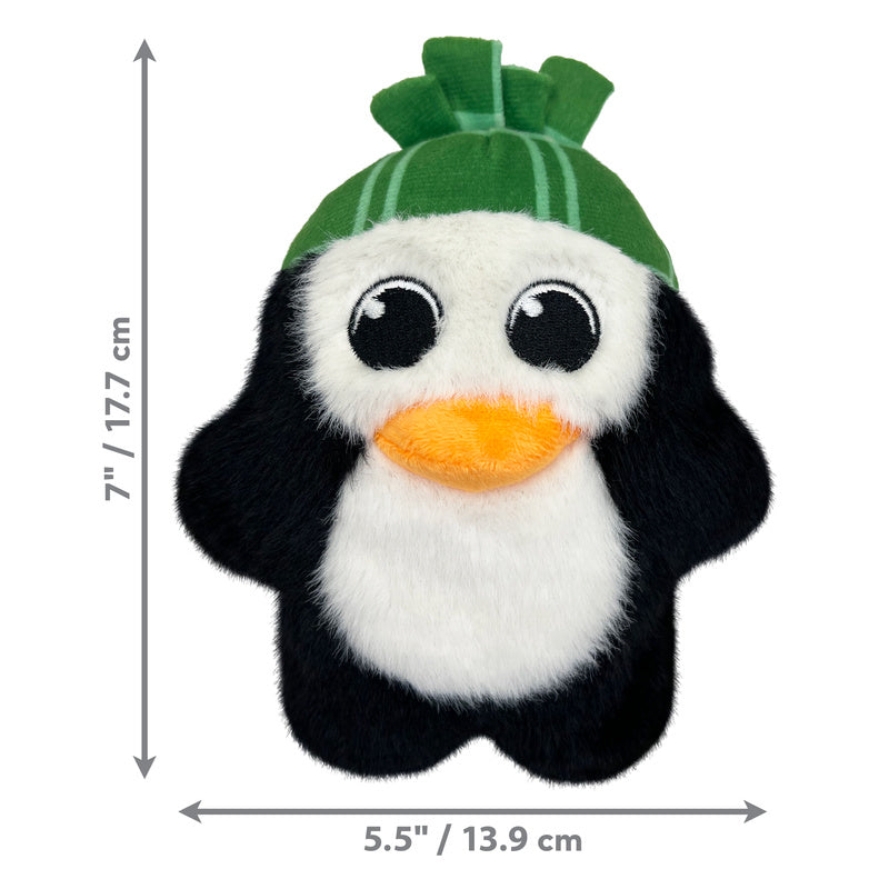 KONG Holiday Snuzzles Penguin Green Hat