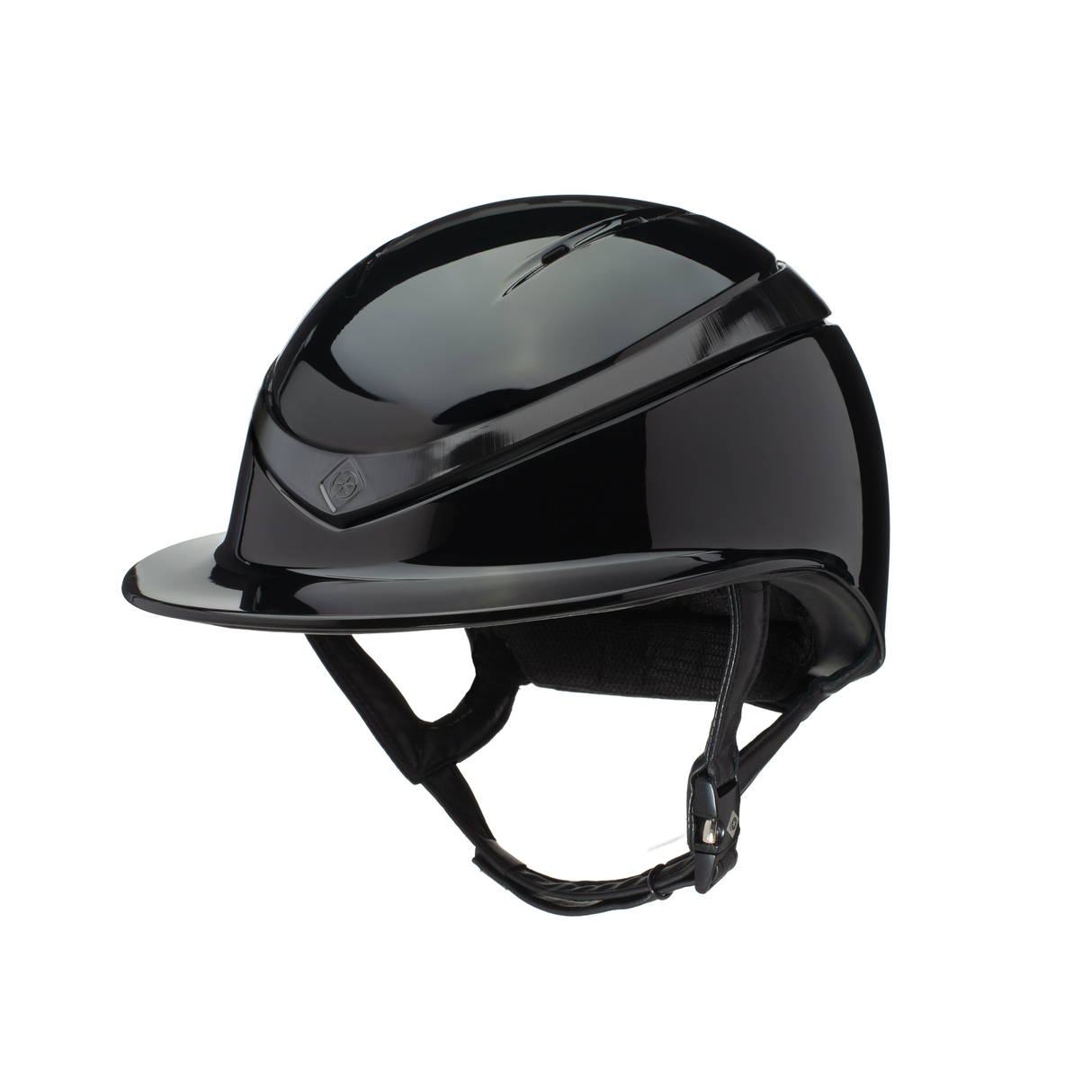 Charles Owen Halo Black Gloss/Black Gloss Riding Hat