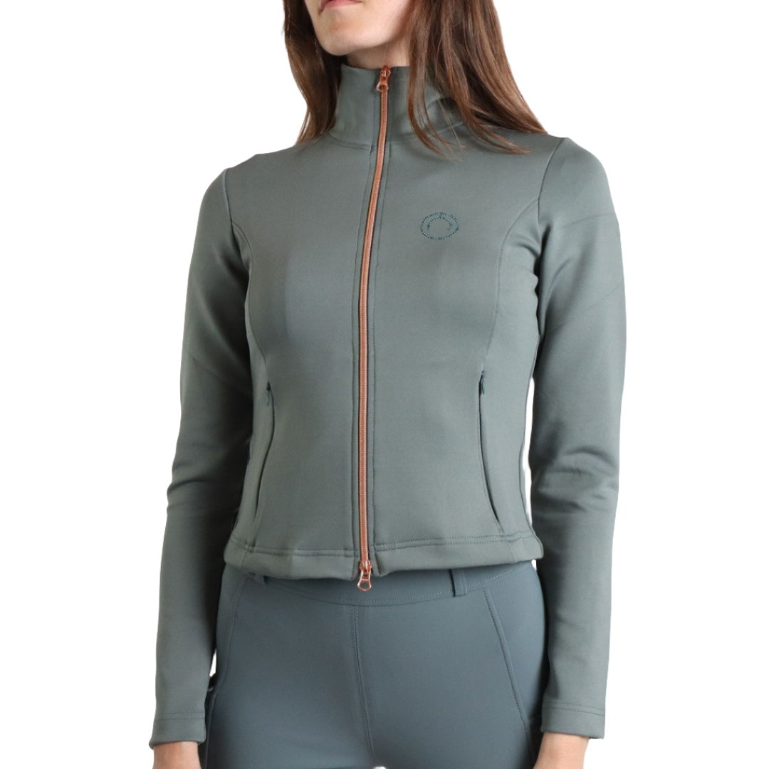 Montar MoTina Softshell Jacket With Tone in Tone Crystals #colour_jade