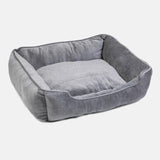 House of Paws Velvet Square Bed #colour_grey