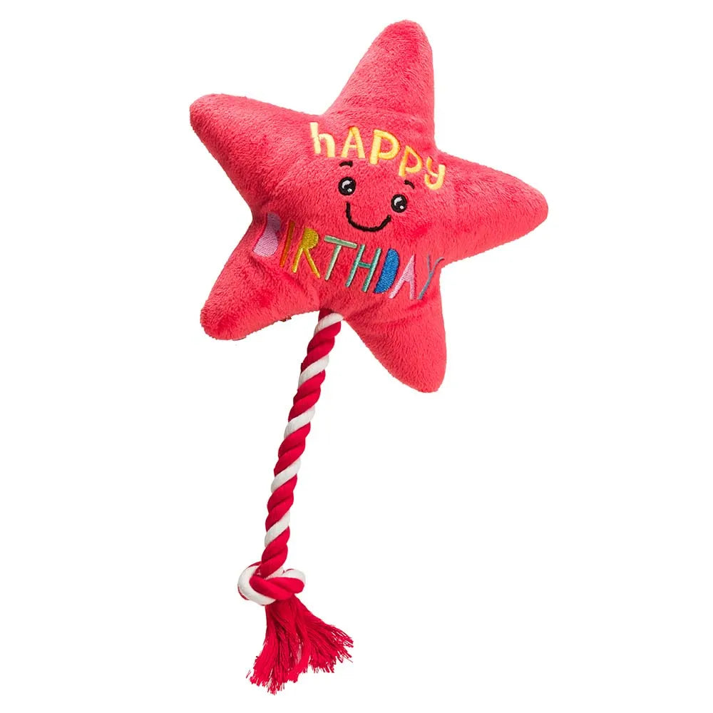 House of Paws Star Balloon with Rope Toy