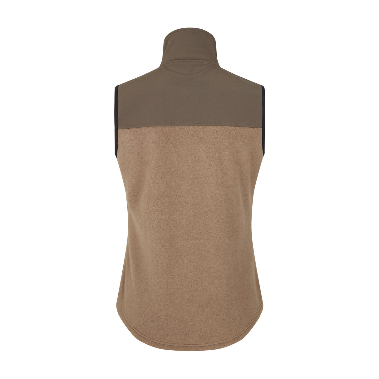 Ridgeline Womens Hybrid Vest Fleece #colour_bark-light-bark