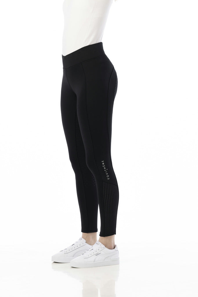 Equitheme Ladies Brigitte Silicone Seat Pull-On Breeches #colour_black