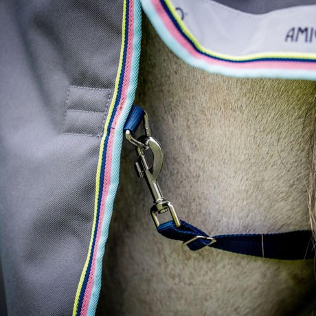 Horseware Ireland Amigo Bravo 12 Original 100g Turnout Rug #colour_shadow-navy-lime