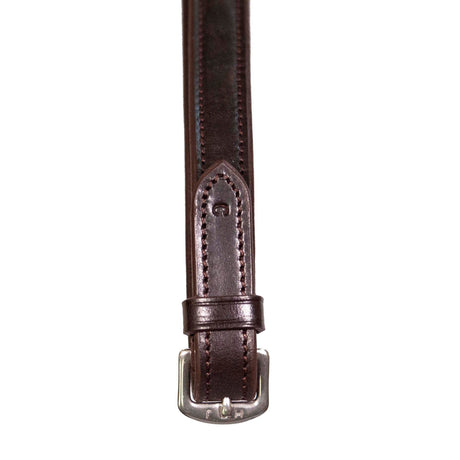 Henry James V-Grip Rubber Reins #colour_havana-brown