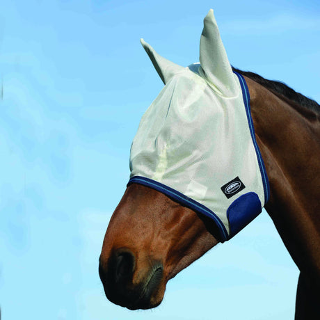 WeatherBeeta Comfitec Airflow Fly Mask #colour_white-blue-sea-blue