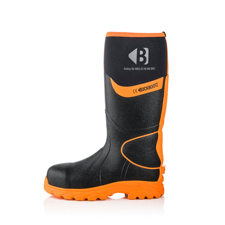 Buckbootz BBZ8000 High Visibility Neoprene/Rubber Safety Wellington Boot