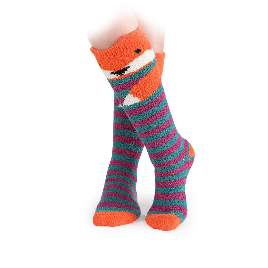 Shires Ladies Fluffy Socks #colour_fox