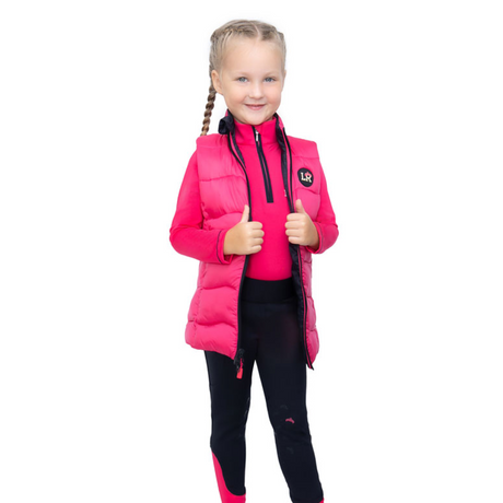 Analise Reversible Padded Gilet by Little Rider #colour_navy-pink