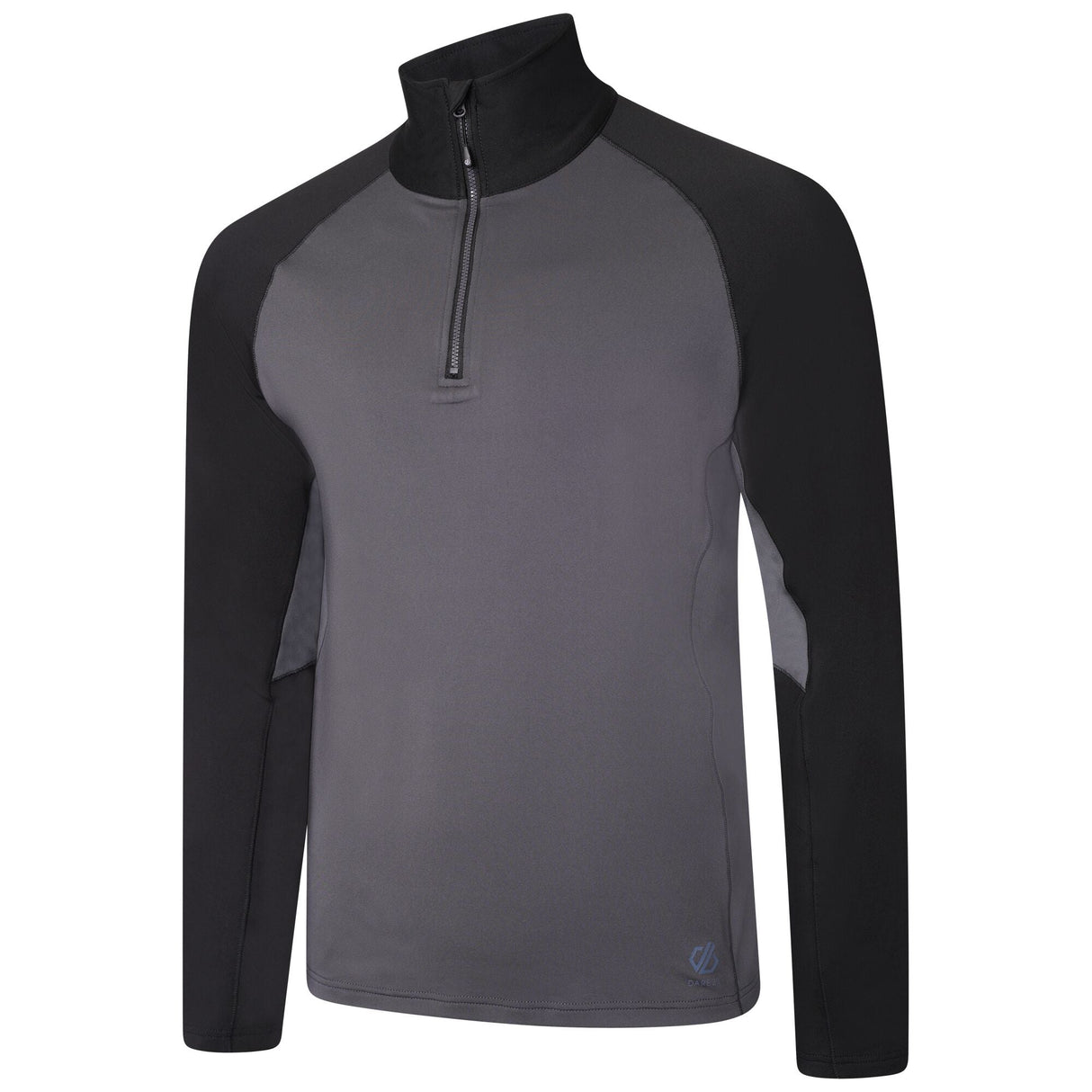 Dare2b Elite Fuser 1/4 Zip Core Stretch #colour_ebony-grey-black