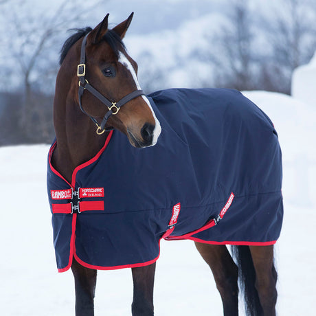 Horseware Ireland Rambo Original 200g Medium Turnout Rug #colour_navy-red