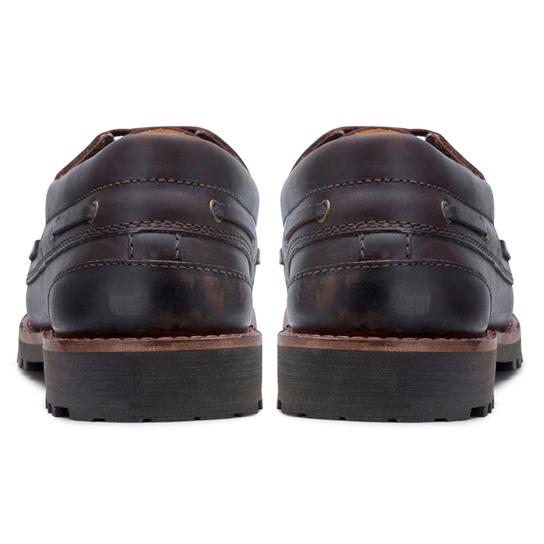 Hoggs of Fife Kintyre Men's Rugged Deck Shoes #colour_chestnut