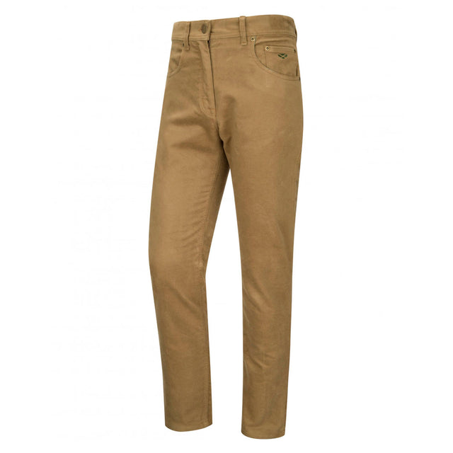 Hoggs of Fife Carrick Men's Technical Stretch Moleskin Jeans #colour_dried-moss