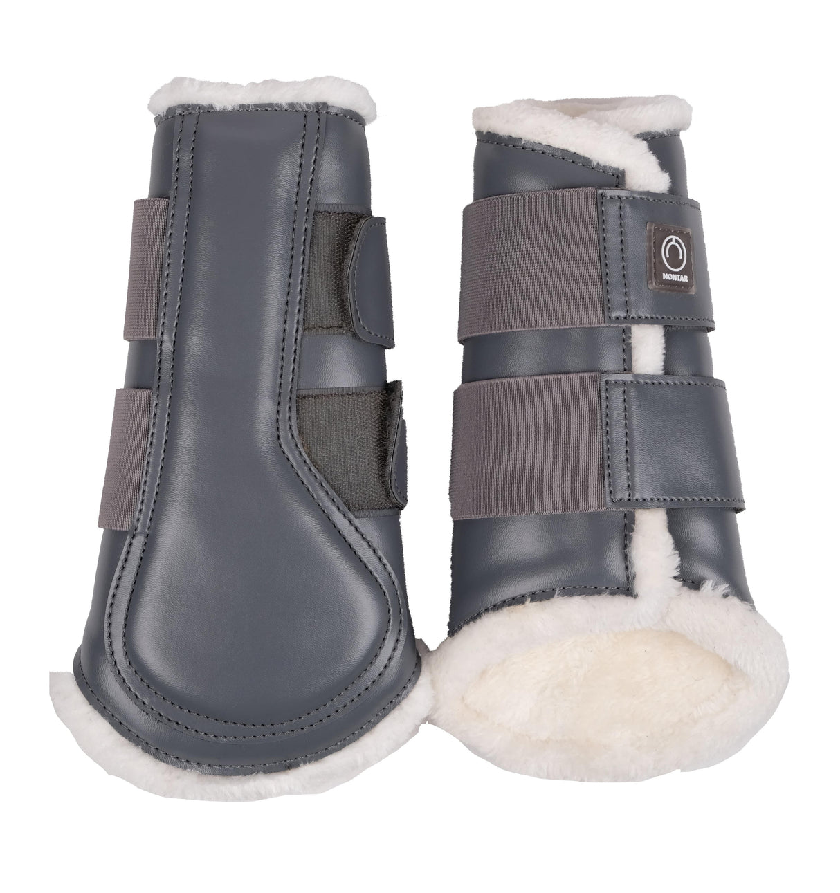 Montar PU Smooth Leather Protection Boots #colour_grey