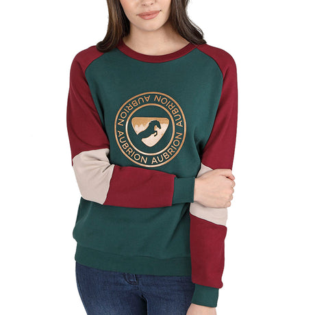 Shires Aubrion Boston Ladies Sweatshirt #colour_dark-green