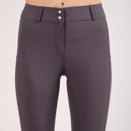 Montar Rebel High Waist Full Grip Breeches #colour_grey