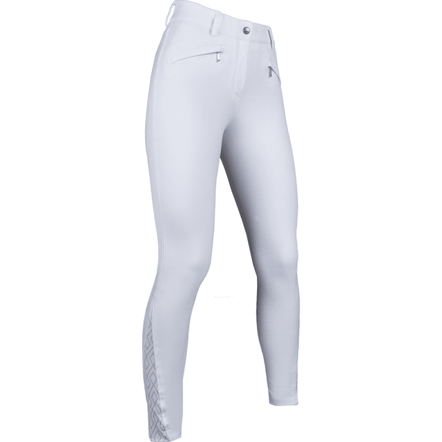 HKM Della Sera Competition CM Style Riding Breeches #colour_white