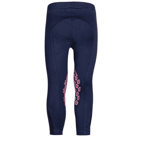 HKM Gelato Silicone Knee Patch Riding Leggings #colour_deep-blue