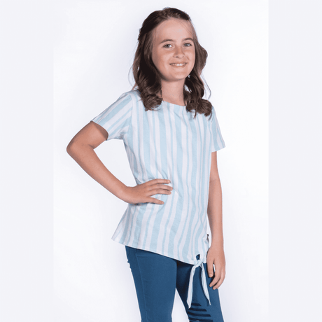HKM Bibi & Tina Stripes T-Shirt #colour_blue-white